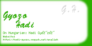 gyozo hadi business card